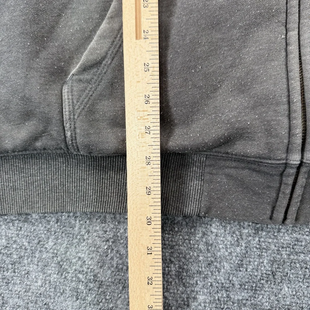 Carhartt Hoodie Mens 2XL Gray Full Zip Fleece Lined Pocket‎ Hooded Workwear